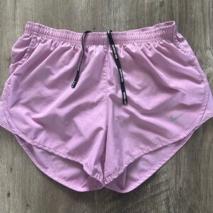 Nike Pink Athletic Shorts Lightweight Elastic Waist